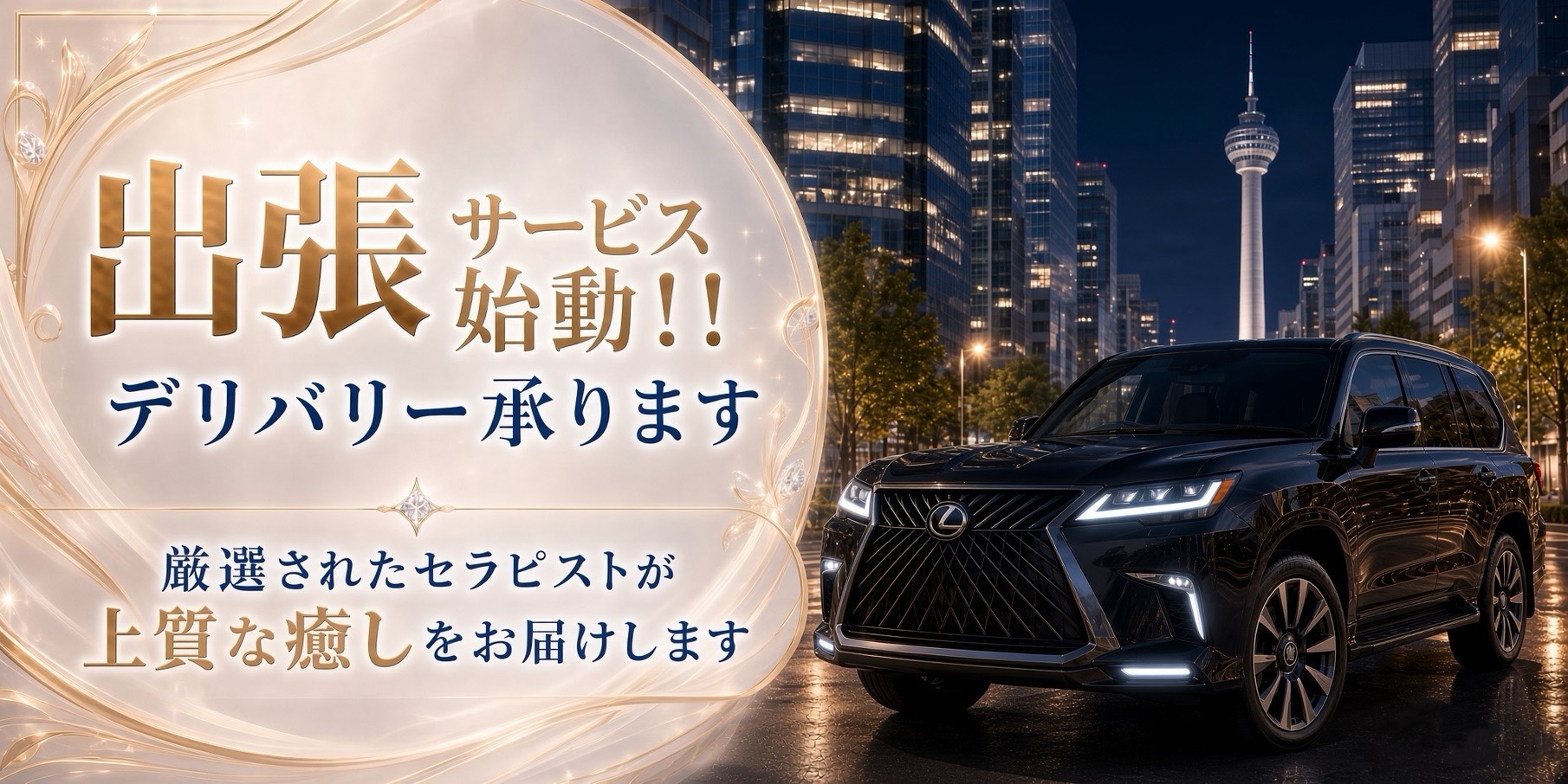 出張サービス始動！！デリバリー承ります